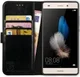 Rosso Element Huawei P8 Lite Hoesje Book Cover Zwart afbeelding 1