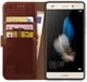 Rosso Element Huawei P8 Lite Hoesje Book Cover Bruin afbeelding 1