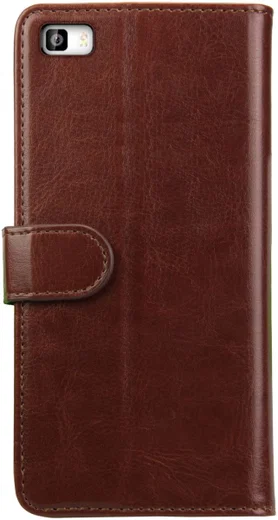 Rosso Element Huawei P8 Lite Hoesje Book Cover Bruin afbeelding 5