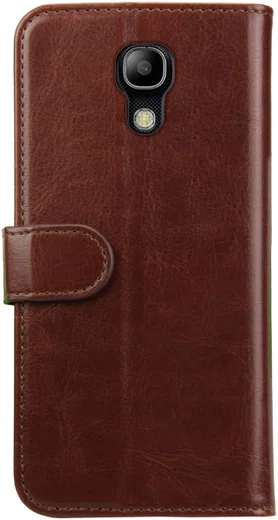 Rosso Element Samsung Galaxy S4 Mini Hoesje Book Cover Bruin afbeelding 4