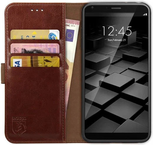 Rosso Element LG G6 Hoesje Book Cover Bruin afbeelding 1