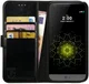 Rosso Element LG G5 Hoesje Book Cover Zwart afbeelding 1
