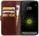 Rosso Element LG G5 Hoesje Book Cover Bruin afbeelding 1