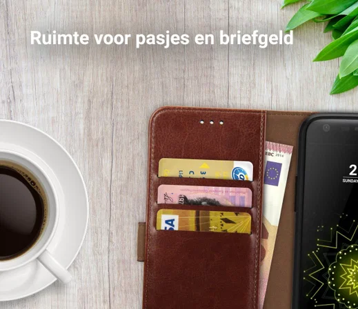 Rosso Element LG G5 Hoesje Book Cover Bruin afbeelding 9