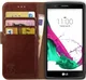Rosso Element LG G4 Hoesje Book Cover Bruin afbeelding 1