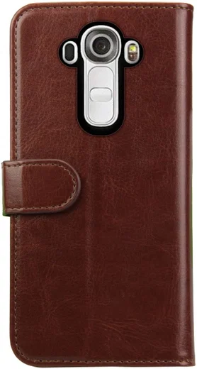 Rosso Element LG G4 Hoesje Book Cover Bruin afbeelding 5