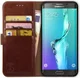 Rosso Element Samsung Galaxy S6 Edge Plus Hoesje Book Cover Bruin afbeelding 1