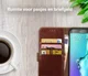 Rosso Element Samsung Galaxy S6 Edge Plus Hoesje Book Cover Bruin afbeelding 8