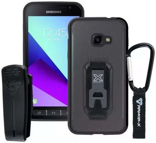 Armor X BX-Series Galaxy Xcover 4/4s Robuust Hoesje Transparant Zwart afbeelding 1