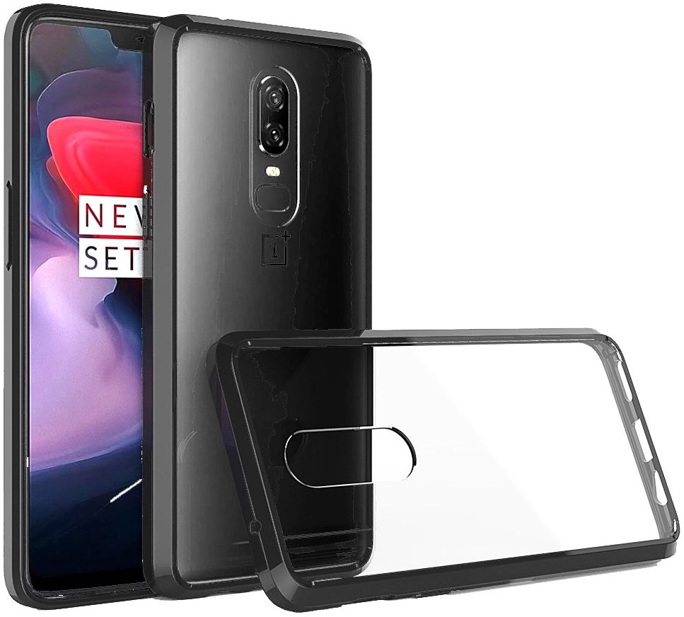 OnePlus 6 Backcover Hoesje Zwart afbeelding 1