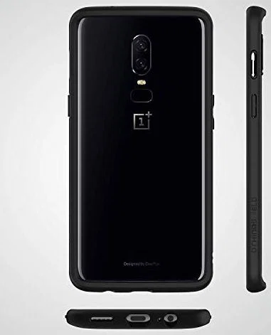 OnePlus 6 Backcover Hoesje Zwart afbeelding 4