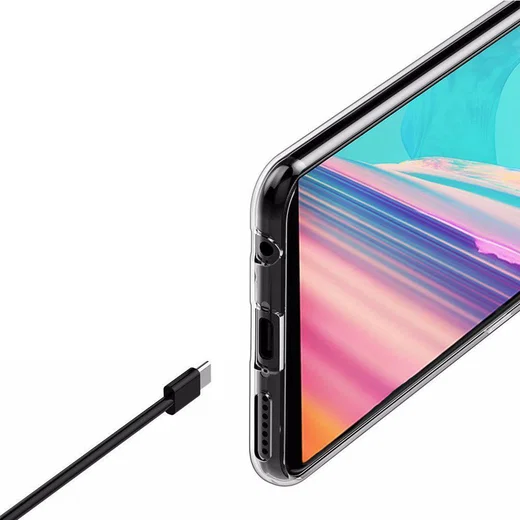 OnePlus 6 Hybrid Armor TPU Hoesje Back Cover Transparant afbeelding 7
