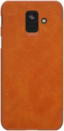 Nillkin Qin Series Flip Hoesje Samsung Galaxy A6 Bruin afbeelding 5