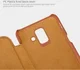 Nillkin Qin Series Flip Hoesje Samsung Galaxy A6 Bruin afbeelding 9