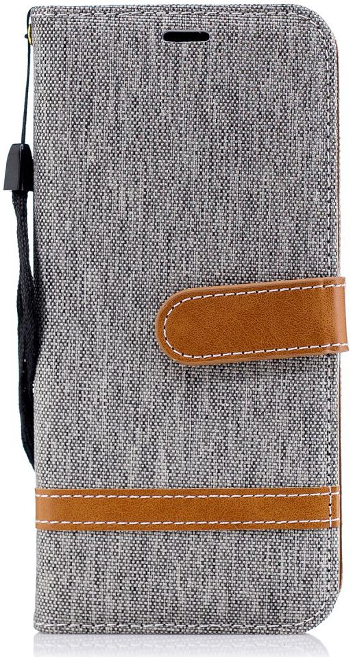 Samsung Galaxy A6 Portemonnee Hoesje Grijs afbeelding 1