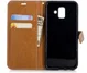Samsung Galaxy A6 Portemonnee Hoesje Grijs afbeelding 7