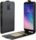 Samsung Galaxy A6 Verticaal Flip Hoesje Zwart afbeelding 3