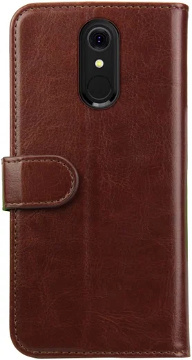 Rosso Element LG Q7 Hoesje Book Cover Bruin afbeelding 5