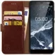Rosso Element Nokia 5.1 Hoesje Book Cover Bruin afbeelding 1