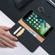 Dux Ducis Luxe Book Case iPhone 8 / 7 / SE 2020 / 2022 Echt Leer Blauw afbeelding 2