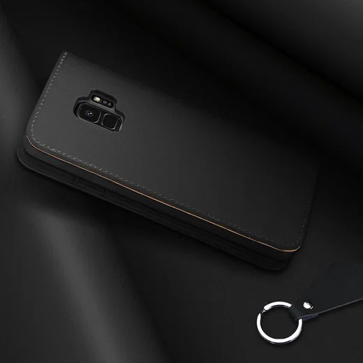 Dux Ducis Luxe Book Case Samsung Galaxy S9 Hoesje Echt Leer Zwart afbeelding 8