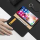 Dux Ducis Luxe Book Case Apple iPhone X Hoesje Echt Leer Zwart afbeelding 2