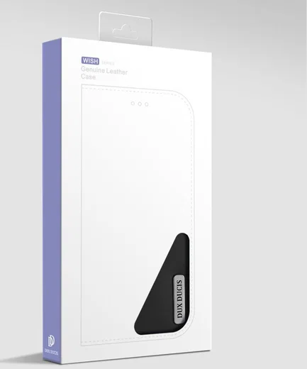 Dux Ducis Luxe Book Case Apple iPhone X Hoesje Echt Leer Zwart afbeelding 6
