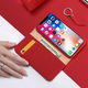Dux Ducis Luxe Book Case Apple iPhone X Hoesje Echt Leer Rood afbeelding 2