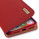 Dux Ducis Luxe Book Case Apple iPhone X Hoesje Echt Leer Rood afbeelding 4