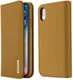 Dux Ducis Luxe Book Case Apple iPhone X Hoesje Echt Leer Khaki afbeelding 1