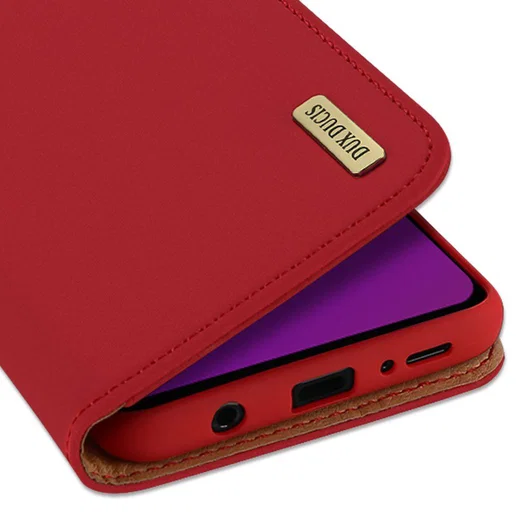 Dux Ducis Luxe Book Case Samsung Galaxy S9 Hoesje Echt Leer Rood afbeelding 4
