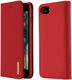 Dux Ducis Luxe Book Case iPhone 8 / 7 / SE 2020 / 2022 Echt Leer Rood