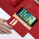 Dux Ducis Luxe Book Case iPhone 8 / 7 / SE 2020 / 2022 Echt Leer Rood afbeelding 2