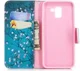 Samsung Galaxy J6 (2018) Lederen Portemonnee Hoesje Pink Flowers afbeelding 4