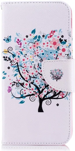 Samsung Galaxy J6 (2018) Lederen Portemonnee Hoesje Tree afbeelding 1