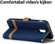 Samsung Galaxy J6 (2018) Jeans Portemonnee Hoesje Donker Blauw afbeelding 5
