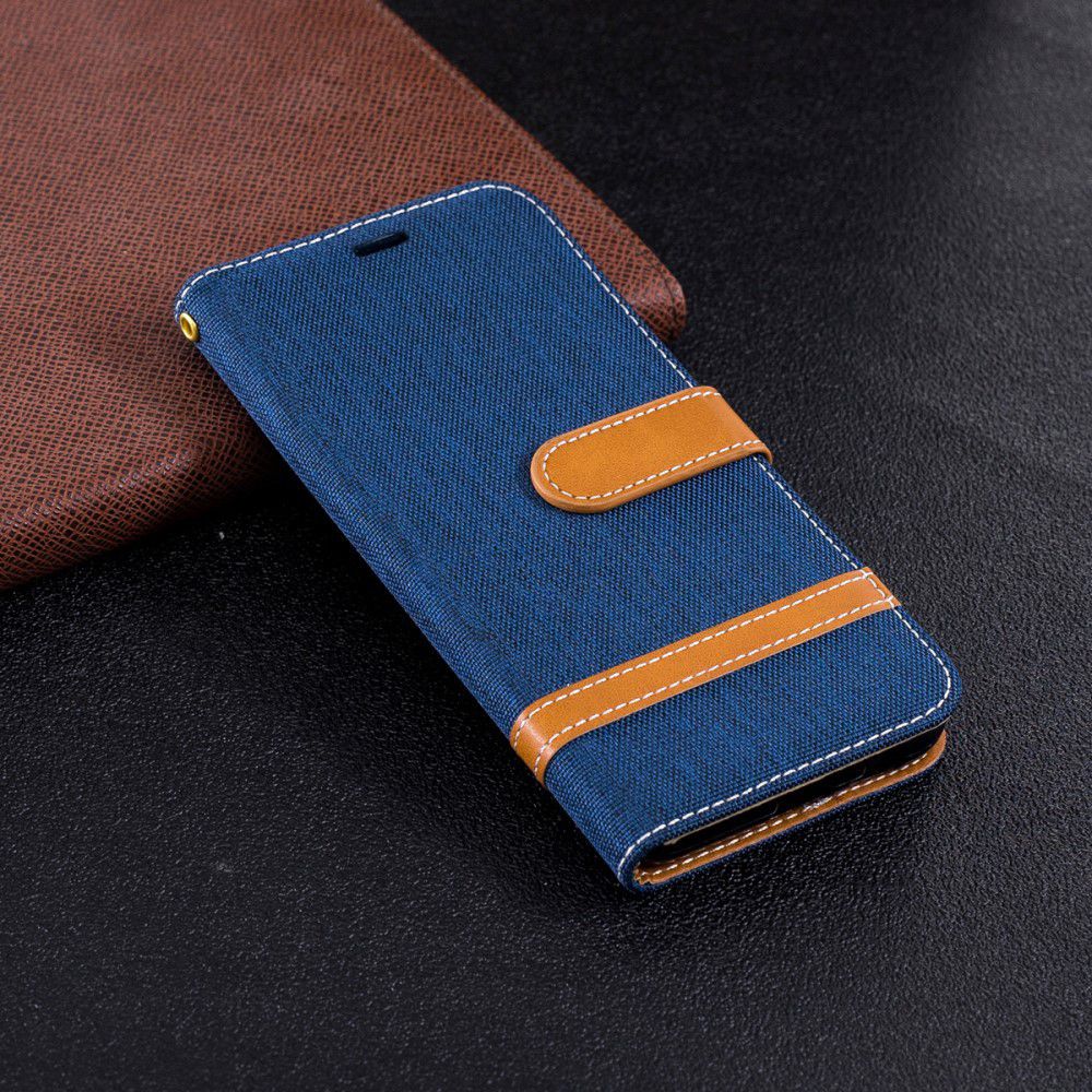 Samsung Galaxy J6 (2018) Jeans Portemonnee Hoesje Donker Blauw afbeelding 13