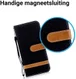 Samsung Galaxy J6 (2018) Jeans Portemonnee Hoesje Zwart afbeelding 2