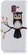 Samsung Galaxy J6 (2018) Lederen Portemonnee Hoesje Owl Tree afbeelding 6