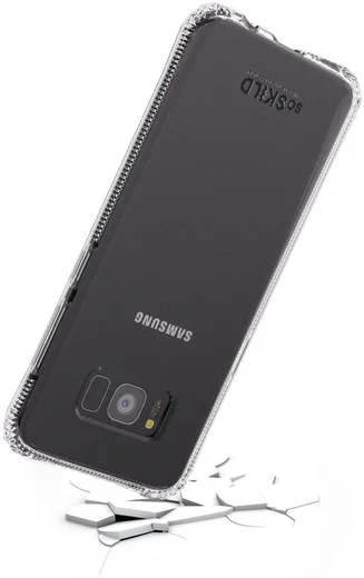 SoSkild Galaxy S8 Transparant Hoesje Absorb Impact Backcover afbeelding 5