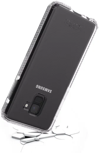 SoSkild Galaxy A8 2018 Transparant Hoesje Defend Impact Backcover afbeelding 4