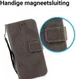 Samsung Galaxy J6 (2018) Lederen Wallet Hoesje Flower Print Grijs afbeelding 3