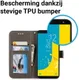 Samsung Galaxy J6 (2018) Lederen Wallet Hoesje Flower Print Grijs afbeelding 5