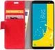 Samsung Galaxy J6 (2018) Crazy Horse Portemonnee Hoesje Rood afbeelding 2