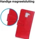 Samsung Galaxy J6 (2018) Crazy Horse Portemonnee Hoesje Rood afbeelding 3
