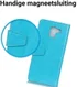 Samsung Galaxy J6 (2018) Crazy Horse Portemonnee Hoesje Blauw afbeelding 3
