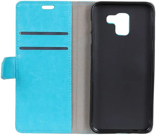 Samsung Galaxy J6 (2018) Crazy Horse Portemonnee Hoesje Blauw afbeelding 7