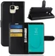 Samsung Galaxy J6 (2018) Litchi Skin Leren Portemonnee Hoesje Zwart afbeelding 10