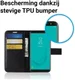Samsung Galaxy J6 (2018) Litchi Skin Leren Portemonnee Hoesje Zwart afbeelding 6