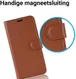 Samsung Galaxy J6 (2018) Litchi Skin Leren Portemonnee Hoesje Bruin afbeelding 3